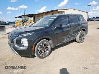 2024 Mitsubishi Outlander SEL z VIN JA4J3WA8XRZ053603, wystawiony jako Copart lot #83758295 z przebiegiem 24 901 mil mil oraz Szkoda całkowita • Salvage title. Historia ofert i sprzedaży dostępna na DreamBid. Obrazek 1.