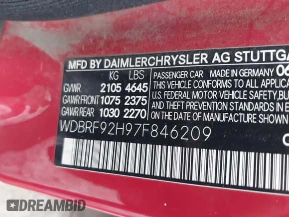 ✅ 2007 Mercedes-Benz C 280 Luxury • VIN: WDBRF92H97F846209 • Lot: 41874852. Wystawiony na IAAI z przebiegiem 143 665 mil. Bezpłatny archiwum sprzedaży aukcyjnych z USA i szczegółowy raport historii pojazdu na DreamBid. Zdjęcie 9.