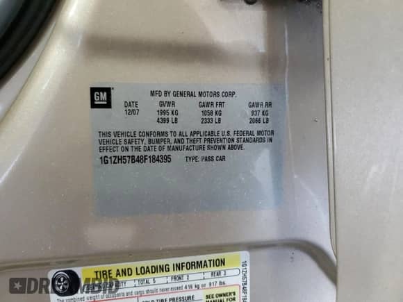 2008 Chevrolet Malibu 1LT with VIN 1G1ZH57B48F184395, listed as a Copart auction lot 80145495 with 237,764 mi miles and Salvage title. Bid and sale history available at DreamBid. Image 13.