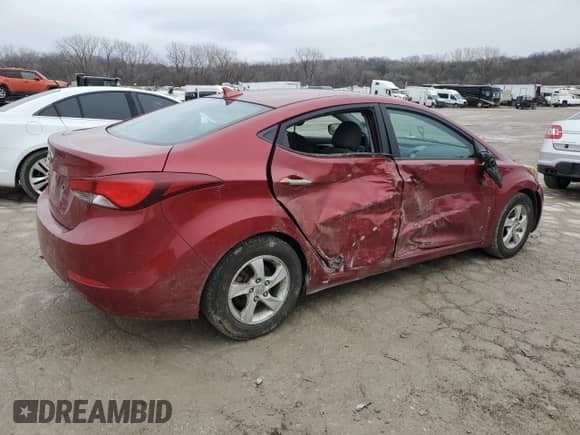 2015 Hyundai Elantra Limited z VIN 5NPDH4AE6FH562296, wystawiony jako Copart lot #87026724 z przebiegiem 195 700 mil mil oraz Szkoda całkowita • Salvage title. Historia ofert i sprzedaży dostępna na DreamBid. Obrazek 3.