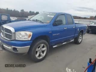 ✅ 2007 Dodge 1500 SLT • VIN: 1D7HU182X7S220799 • Лот: 78498014. Опубликован ранее на Copart с пробегом 128 589 миль. Бесплатный доступ к архиву аукционных продаж из США и подробный отчёт об истории автомобиля на DreamBid. Изображение 1.