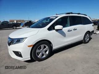 ✅ 2020 Honda Odyssey EX-L • VIN: 5FNRL6H79LB055894 • Лот: 87220925. Опубликован ранее на Copart с пробегом 87 217 миль. Бесплатный доступ к архиву аукционных продаж из США и подробный отчёт об истории автомобиля на DreamBid. Изображение 1.