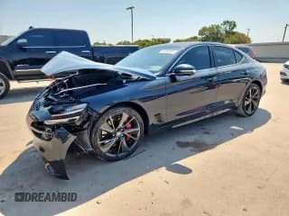 ✅ 2023 Genesis G70 3.3T • VIN: KMTG54TE6PU123918 • Lot: 68090665. Listed on Copart with 20,682 mi. Free auction sales archive from the USA and detailed vehicle history report at DreamBid. Image 1.