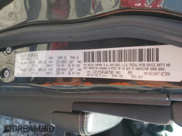 ✅ 2015 Jeep Cherokee Latitude • VIN: 1C4PJMCS4FW667305 • Lot: 66832145. Listed on Copart with Not provided. Free auction sales archive from the USA and detailed vehicle history report at DreamBid. Image 13.