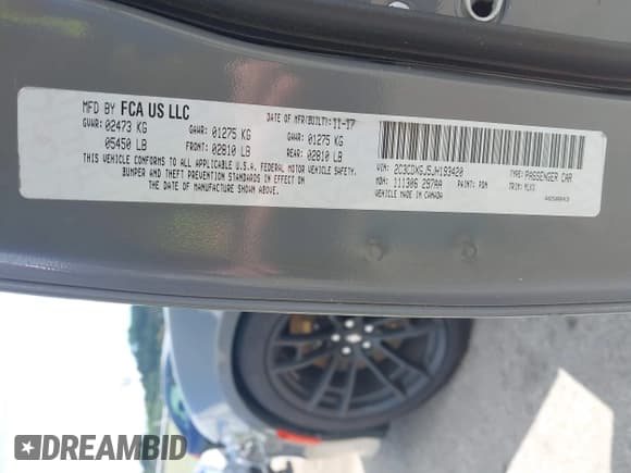 ✅ 2018 Dodge Charger R/T Scat Pack • VIN: 2C3CDXGJ5JH193420 • Lot: 43043636. Wystawiony na IAAI z przebiegiem 75 284 mil. Bezpłatny archiwum sprzedaży aukcyjnych z USA i szczegółowy raport historii pojazdu na DreamBid. Zdjęcie 9.