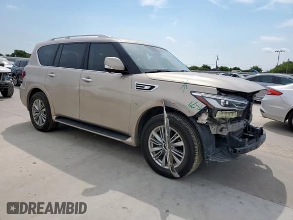✅ 2018 Infiniti QX80 • VIN: JN8AZ2NF8J9660484 • Lot: 68094385. Listed on Copart with 72,333 mi. Free auction sales archive from the USA and detailed vehicle history report at DreamBid. Image 4.