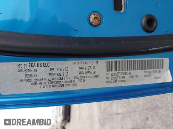 ✅ 2016 Dodge Challenger R/T Plus • VIN: 2C3CDZBT2GH153146 • Lot: 41269202. Listed on IAAI with 80,573 mi. Free auction sales archive from the USA and detailed vehicle history report at DreamBid. Image 9.