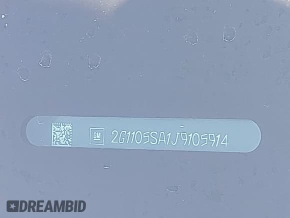 ✅ 2018 Chevrolet Impala LT • VIN: 2G1105SA1J9105914 • Lot: 43358115. Wystawiony na IAAI z przebiegiem 134 506 mil. Bezpłatny archiwum sprzedaży aukcyjnych z USA i szczegółowy raport historii pojazdu na DreamBid. Zdjęcie 9.