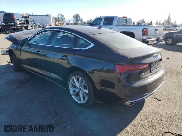 ✅ 2023 Audi A5 Sportback Premium • VIN: WAUABCF50PA026523 • Lot: 88921695. Listed on Copart with Not provided. Free auction sales archive from the USA and detailed vehicle history report at DreamBid. Image 2.