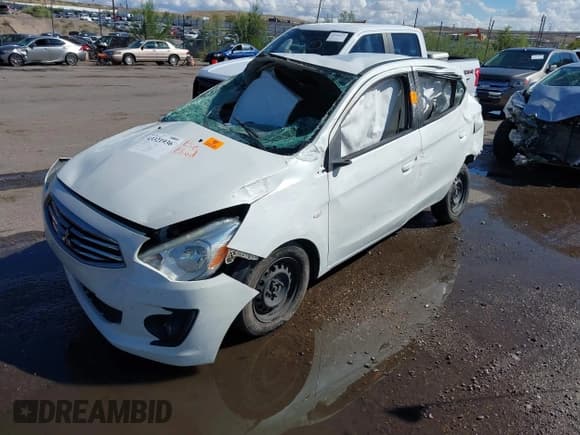 ✅ 2018 Mitsubishi Mirage ES • VIN: ML32F3FJ2JHF09248 • Lot: 43321936. Listed on IAAI with Not provided. Free auction sales archive from the USA and detailed vehicle history report at DreamBid. Image 2.