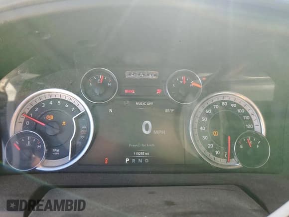 ✅ 2019 Ram 1500 SLT • VIN: 1C6RR7LT1KS578389 • Lot: 80513125. Listed on Copart with 119,255 mi. Free auction sales archive from the USA and detailed vehicle history report at DreamBid. Image 9.