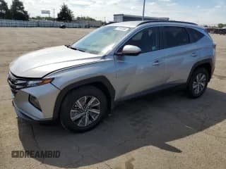 ✅ 2024 Hyundai Tucson Blue • VIN: KM8JBCD13RU195449 • Lot: 71187084. Wystawiony na Copart z przebiegiem 4 451 mil. Bezpłatny archiwum sprzedaży aukcyjnych z USA i szczegółowy raport historii pojazdu na DreamBid. Zdjęcie 1.