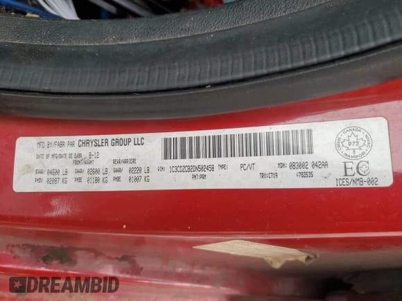 ✅ 2013 Dodge Avenger SXT • VIN: 1C3CDZCB2DN502458 • Lot: 78637274. Wystawiony na Copart z przebiegiem 190 807 mil. Bezpłatny archiwum sprzedaży aukcyjnych z USA i szczegółowy raport historii pojazdu na DreamBid. Zdjęcie 15.