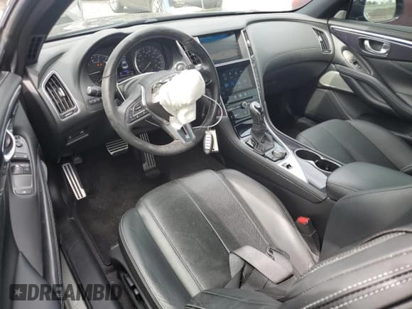 ✅ 2019 Infiniti Q60 Red Sport 400 • VIN: JN1FV7EK4KM360322 • Lot: 54885675. Listed on Copart with 29,617 mi. Free auction sales archive from the USA and detailed vehicle history report at DreamBid. Image 8.