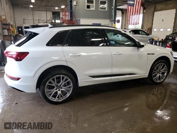 ✅ 2021 Audi e-tron Prestige • VIN: WA1VAAGE1MB035662 • Lot: 64105035. Listed on Copart with 52,583 mi. Free auction sales archive from the USA and detailed vehicle history report at DreamBid. Image 3.