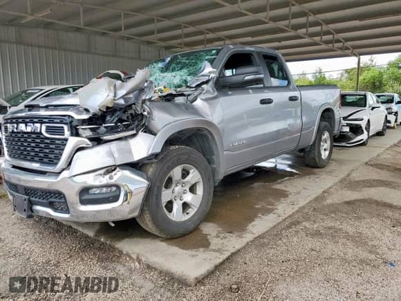2025 Ram 1500 Lone Star с VIN 1C6RREBG7SN504563, выставлен на аукционе Copart как лот 91252415 с пробегом 27 494 миль миль и Чистый • Clean title. История ставок и продаж доступна на DreamBid. Изображение 1.