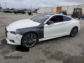 ✅ 2018 Infiniti Q60 Red Sport 400 • VIN: JN1FV7EK7JM530879 • Lot: 55111713. Wystawiony na Copart z przebiegiem 43 980 mil. Bezpłatny archiwum sprzedaży aukcyjnych z USA i szczegółowy raport historii pojazdu na DreamBid. Zdjęcie 1.