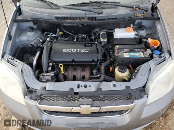 2010 Chevrolet Aveo 1LT z VIN KL1TD5DE7AB133453, wystawiony jako Copart lot #83404924 z przebiegiem 121 847 mil mil oraz Czysty tytuł • Clean title. Historia ofert i sprzedaży dostępna na DreamBid. Obrazek 11.