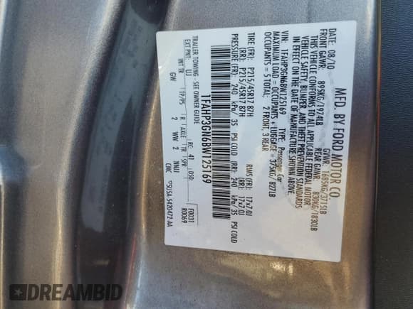 ✅ 2011 Ford Focus SES • VIN: 1FAHP3GN6BW125169 • Lot: 92245135. Wystawiony na Copart z przebiegiem 168 070 mil. Bezpłatny archiwum sprzedaży aukcyjnych z USA i szczegółowy raport historii pojazdu na DreamBid. Zdjęcie 12.