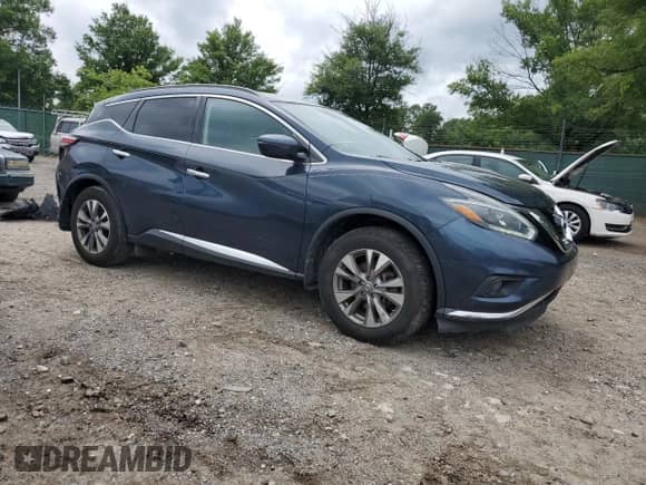 2018 Nissan Murano SV with VIN 5N1AZ2MH8JN182472, listed as a Copart auction lot 64379955 with 133,778 mi miles and Salvage title. Bid and sale history available at DreamBid. Image 4.
