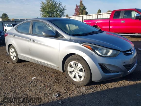 ✅ 2016 Hyundai Elantra SE • VIN: 5NPDH4AE1GH743078 • Лот: 43496550. Опубликован ранее на IAAI с пробегом 98 082 миль. Бесплатный доступ к архиву аукционных продаж из США и подробный отчёт об истории автомобиля на DreamBid. Изображение 1.