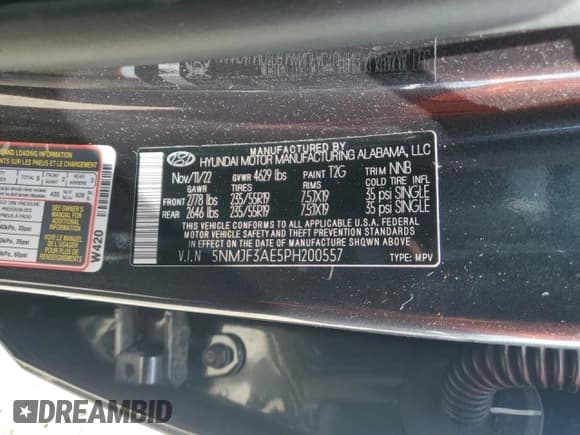 ✅ 2023 Hyundai Tucson SEL • VIN: 5NMJF3AE5PH200557 • Lot: 64304084. Listed on Copart with 31,326 mi. Free auction sales archive from the USA and detailed vehicle history report at DreamBid. Image 16.