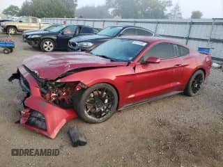 2015 Ford Mustang GT with VIN 1FA6P8CF5F5308402, listed as a Copart auction lot 85164455 with Not provided miles and Salvage title. Bid and sale history available at DreamBid. Image 1.