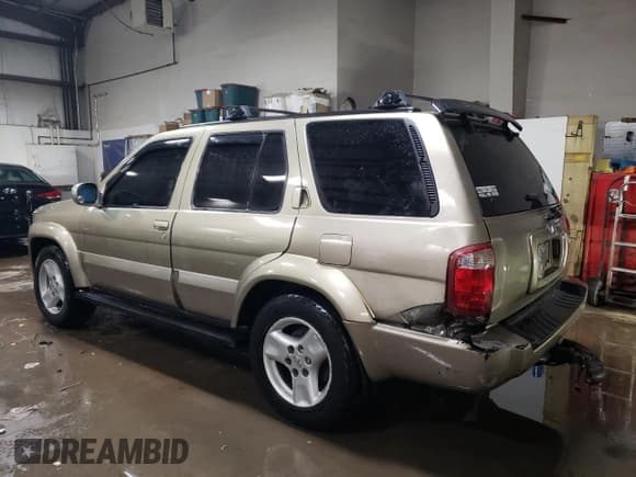 ✅ 2002 Infiniti QX4 Luxury • VIN: JNRDR09Y12W256115 • Лот: 46263245. Опубликован ранее на Copart с пробегом 162 238 миль. Бесплатный доступ к архиву аукционных продаж из США и подробный отчёт об истории автомобиля на DreamBid. Изображение 2.