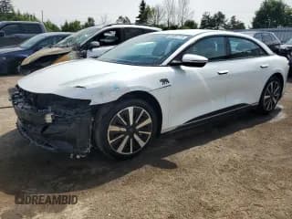 ✅ 2024 Lucid Air Touring • VIN: 50EA1TEA6RA308345 • Лот: 65991775. Опубликован ранее на Copart с пробегом 4 337 миль. Бесплатный доступ к архиву аукционных продаж из США и подробный отчёт об истории автомобиля на DreamBid. Изображение 1.
