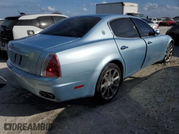 ✅ 2007 Maserati Quattroporte • VIN: ZAMFE39A870028949 • Lot: 76760174. Listed on Copart with Not provided. Free auction sales archive from the USA and detailed vehicle history report at DreamBid. Image 3.