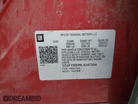 ✅ 2020 Chevrolet Bolt EV LT • VIN: 1G1FY6S09L4147104 • Lot: 44557195. Wystawiony na Copart z przebiegiem 53 690 mil. Bezpłatny archiwum sprzedaży aukcyjnych z USA i szczegółowy raport historii pojazdu na DreamBid. Zdjęcie 12.