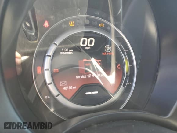 ✅ 2016 FIAT 500e • VIN: 3C3CFFGEXGT184011 • Lot: 44955155. Listed on Copart with 48,196 mi. Free auction sales archive from the USA and detailed vehicle history report at DreamBid. Image 9.