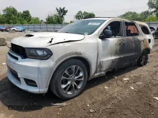 2018 Dodge Durango R/T with VIN 1C4SDHCT4JC224406, listed as a Copart auction lot 59524755 with Not provided miles and Salvage title. Bid and sale history available at DreamBid. Image 1.