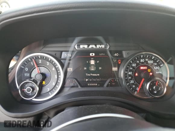 ✅ 2023 Ram 1500 Lone Star • VIN: 1C6SRFMT2PN542811 • Lot: 42945775. Listed on Copart with 33,058 mi. Free auction sales archive from the USA and detailed vehicle history report at DreamBid. Image 9.