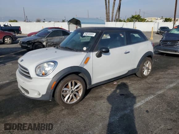 ✅ 2014 MINI Paceman • VIN: WMWSS1C57EWN94457 • Лот: 42485555. Опубликован ранее на Copart с пробегом 104 837 миль. Бесплатный доступ к архиву аукционных продаж из США и подробный отчёт об истории автомобиля на DreamBid. Изображение 2.