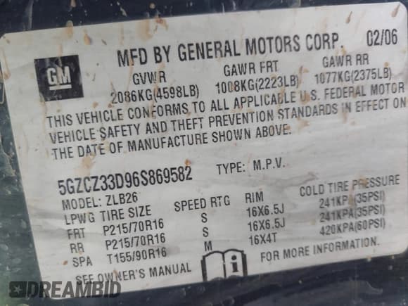 ✅ 2006 Saturn VUE • VIN: 5GZCZ33D96S869582 • Lot: 42011060. Wystawiony na IAAI z przebiegiem 159 203 mil. Bezpłatny archiwum sprzedaży aukcyjnych z USA i szczegółowy raport historii pojazdu na DreamBid. Zdjęcie 9.