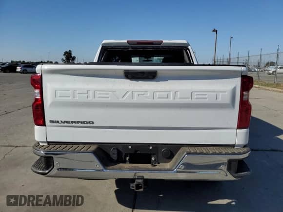 2022 Chevrolet Silverado 1500 Work Truck with VIN 3GCUDAED8NG568281, listed as a Copart auction lot 67176993 with 24,606 mi miles and Salvage title. Bid and sale history available at DreamBid. Image 6.