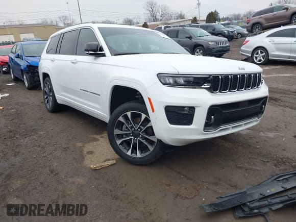 ✅ 2022 Jeep Grand Cherokee Overland • VIN: 1C4RJJDG8N8589566 • Lot: 41557173. Listed on IAAI with 54,837 mi. Free auction sales archive from the USA and detailed vehicle history report at DreamBid. Image 1.