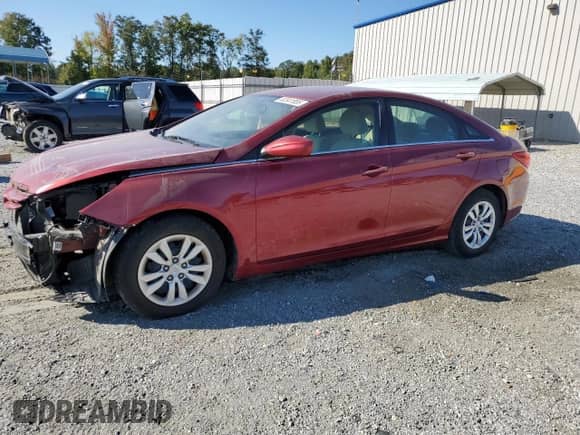 2012 Hyundai Sonata GLS with VIN 5NPEB4AC0CH340059, listed as a Copart auction lot 82341855 with 108,156 mi miles and Salvage title. Bid and sale history available at DreamBid. Image 1.