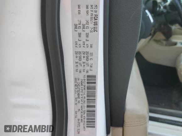 ✅ 2016 Dodge Durango Citadel Anodized Platinum • VIN: 1C4SDJET5GC486402 • Лот: 69588905. Опубликован ранее на Copart с пробегом 181 566 миль. Бесплатный доступ к архиву аукционных продаж из США и подробный отчёт об истории автомобиля на DreamBid. Изображение 13.