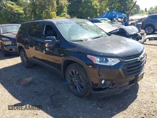 ✅ 2021 Chevrolet Traverse RS • VIN: 1GNERJKW3MJ218735 • Lot: 43234288. Listed on IAAI with 63,109 mi. Free auction sales archive from the USA and detailed vehicle history report at DreamBid. Image 1.