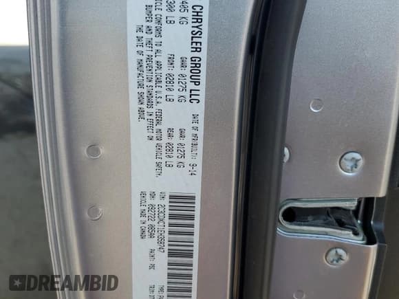 ✅ 2014 Dodge Charger RT • VIN: 2C3CDXCT1EH358747 • Lot: 71973675. Listed on Copart with 151,052 mi. Free auction sales archive from the USA and detailed vehicle history report at DreamBid. Image 12.