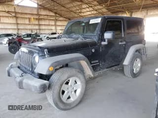 ✅ 2017 Jeep Wrangler Willys Wheeler • VIN: 1C4AJWAG9HL664744 • Lot: 85182585. Listed on Copart with 100,478 mi. Free auction sales archive from the USA and detailed vehicle history report at DreamBid. Image 1.