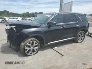 2022 Hyundai Palisade SEL with VIN KM8R44HEXNU475119, listed as a Copart auction lot 58739174 with 29,656 mi miles and Salvage title. Bid and sale history available at DreamBid. Image 1.