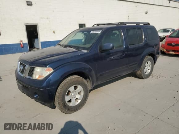 ✅ 2006 Nissan Pathfinder SE • VIN: 5N1AR18W46C626260 • Lot: 66339665. Listed on Copart with 212,648 mi. Free auction sales archive from the USA and detailed vehicle history report at DreamBid. Image 1.