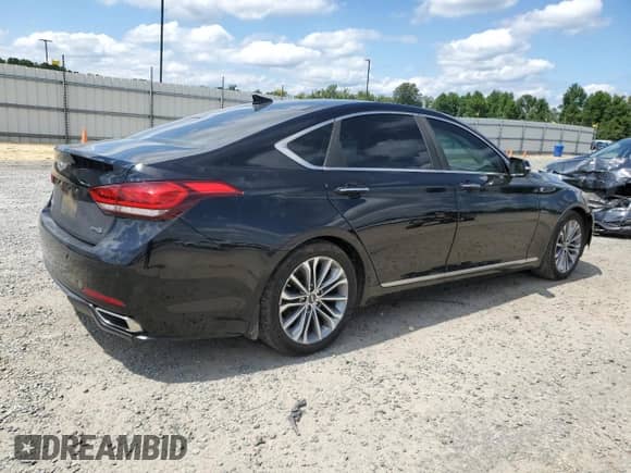 2016 Hyundai Genesis 3.8L z VIN KMHGN4JE6GU108638, wystawiony jako Copart lot #68130904 z przebiegiem 107 961 mil mil oraz Szkoda całkowita • Salvage title. Historia ofert i sprzedaży dostępna na DreamBid. Obrazek 3.