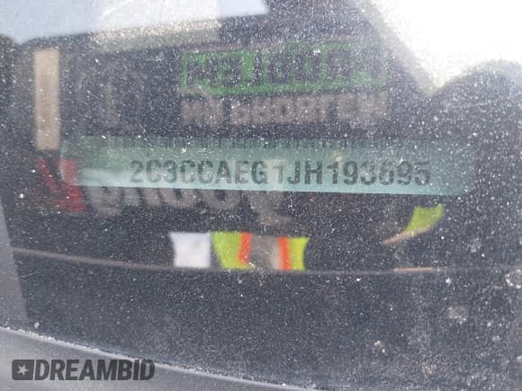 ✅ 2018 Chrysler 300 Limited • VIN: 2C3CCAEG1JH193695 • Lot: 42586518. Listed on IAAI with 104,106 mi. Free auction sales archive from the USA and detailed vehicle history report at DreamBid. Image 9.