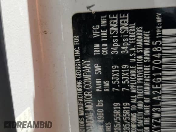 2014 Hyundai Santa Fe z VIN 5XYZW3LA2EG170485, wystawiony jako Copart lot #64200015 z przebiegiem 152 769 mil mil oraz Szkoda całkowita • Salvage title. Historia ofert i sprzedaży dostępna na DreamBid. Obrazek 13.