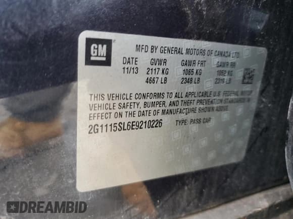 ✅ 2014 Chevrolet Impala LT • VIN: 2G1115SL6E9210226 • Лот: 72270954. Опубликован ранее на Copart с пробегом 182 226 миль. Бесплатный доступ к архиву аукционных продаж из США и подробный отчёт об истории автомобиля на DreamBid. Изображение 12.