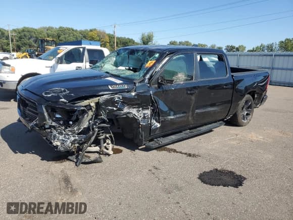 ✅ 2021 Ram 1500 Big Horn • VIN: 1C6SRFFT3MN516680 • Lot: 81679695. Listed on Copart with Not provided. Free auction sales archive from the USA and detailed vehicle history report at DreamBid. Image 1.